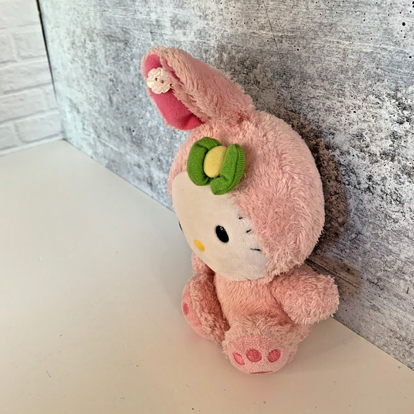 Hello Kitty Pink Bunny Costume Suit TY Beanie Babies Collection Sanrio - Picture 6 of 7